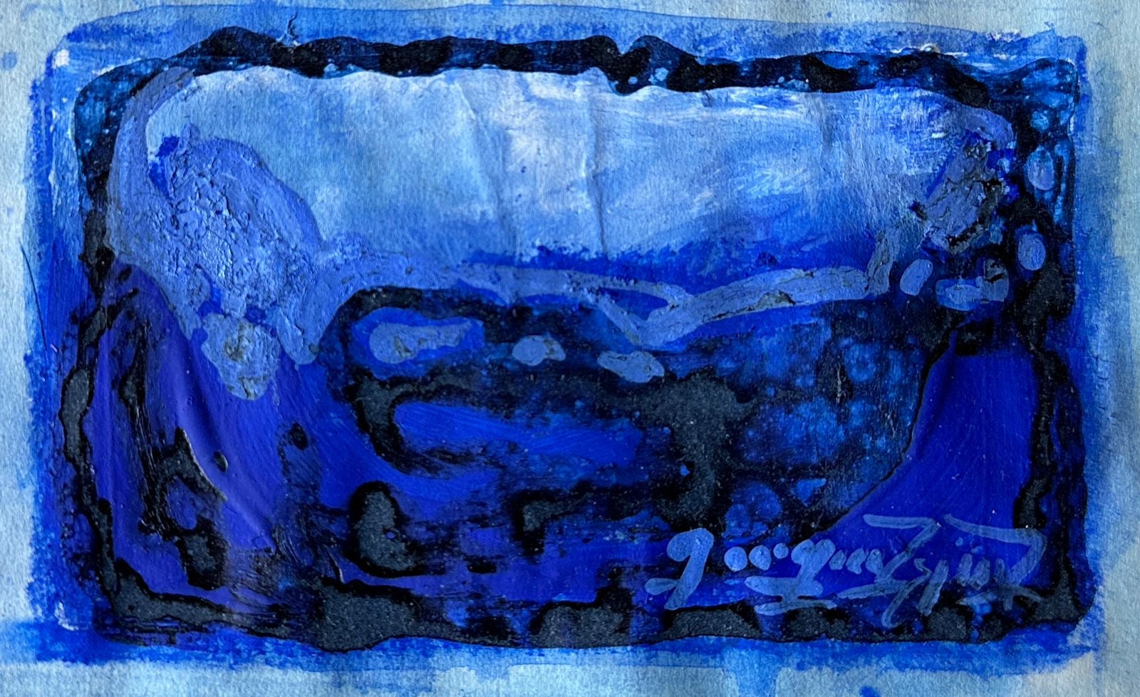 A burst of blue